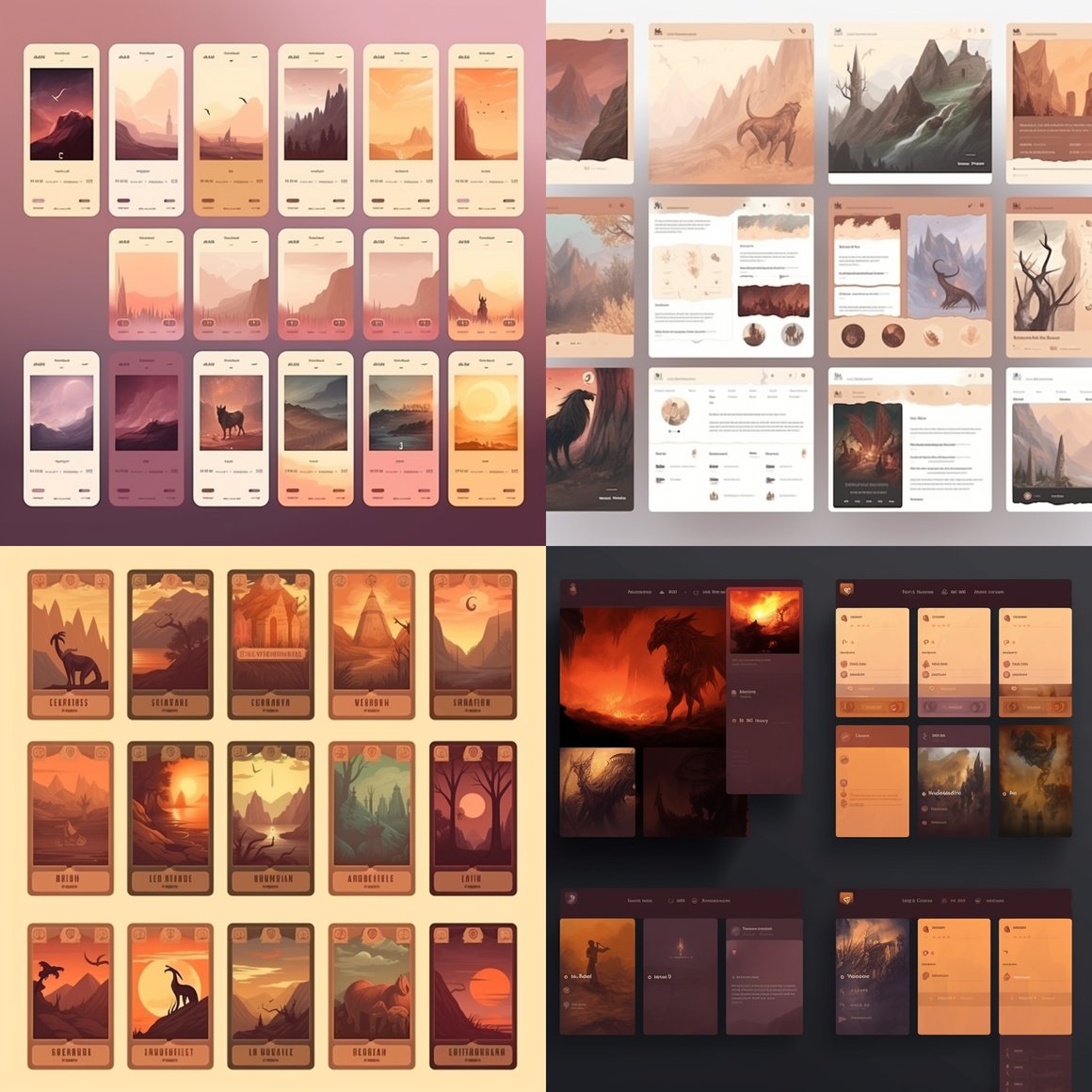 Halfway Update on DnD Fantasy Browser Game Cards Webpage Design v5