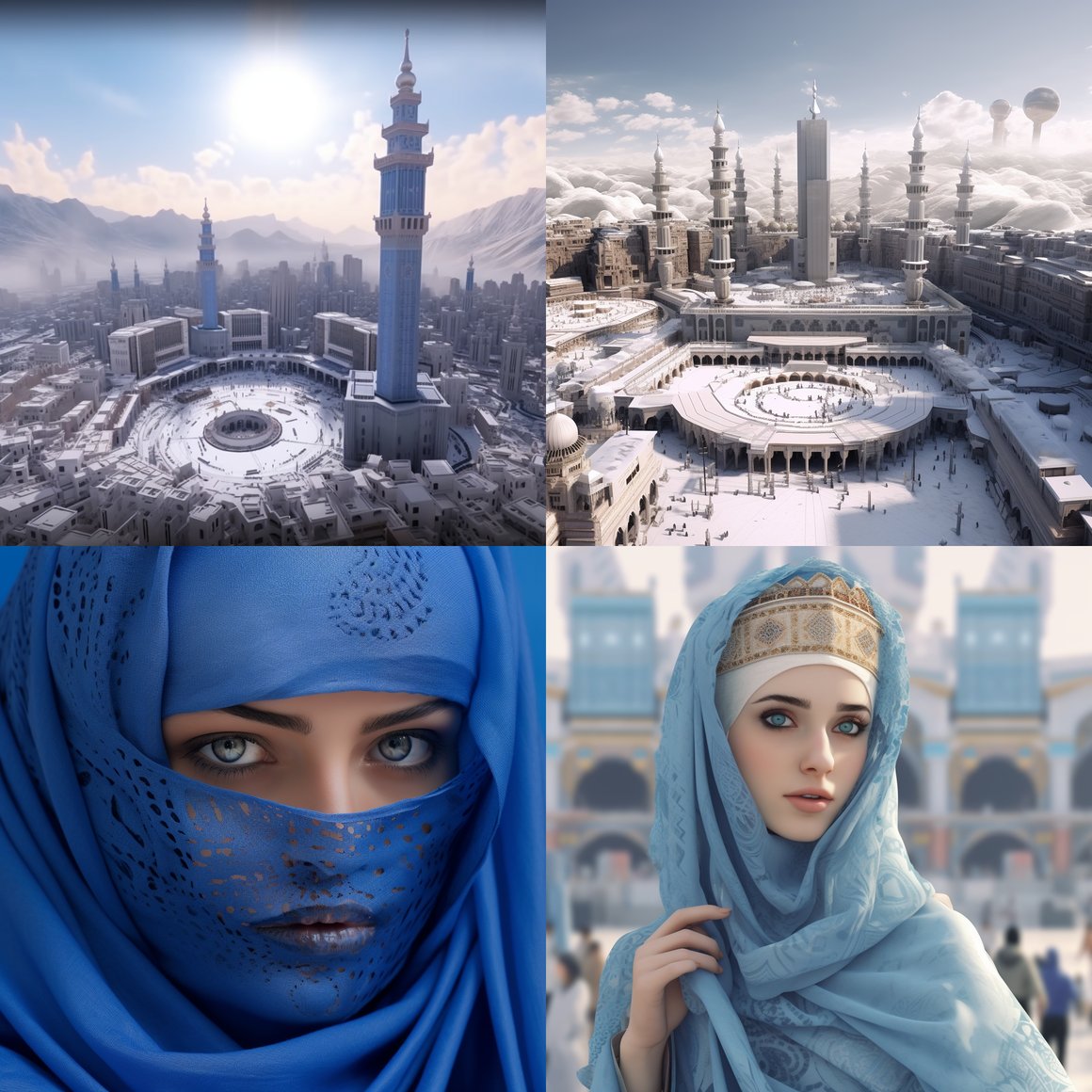 Halfway to Mecca: A Peaceful Blue Odyssey in 4K Ultra HD