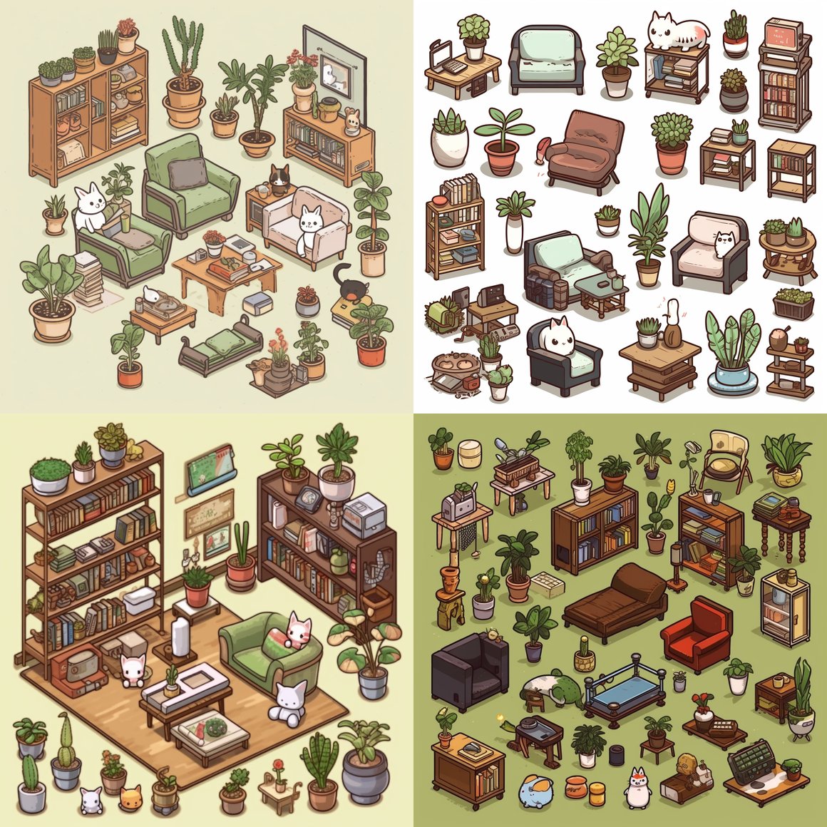 Neko Atsume Inspired Home Décor and Plant Collection