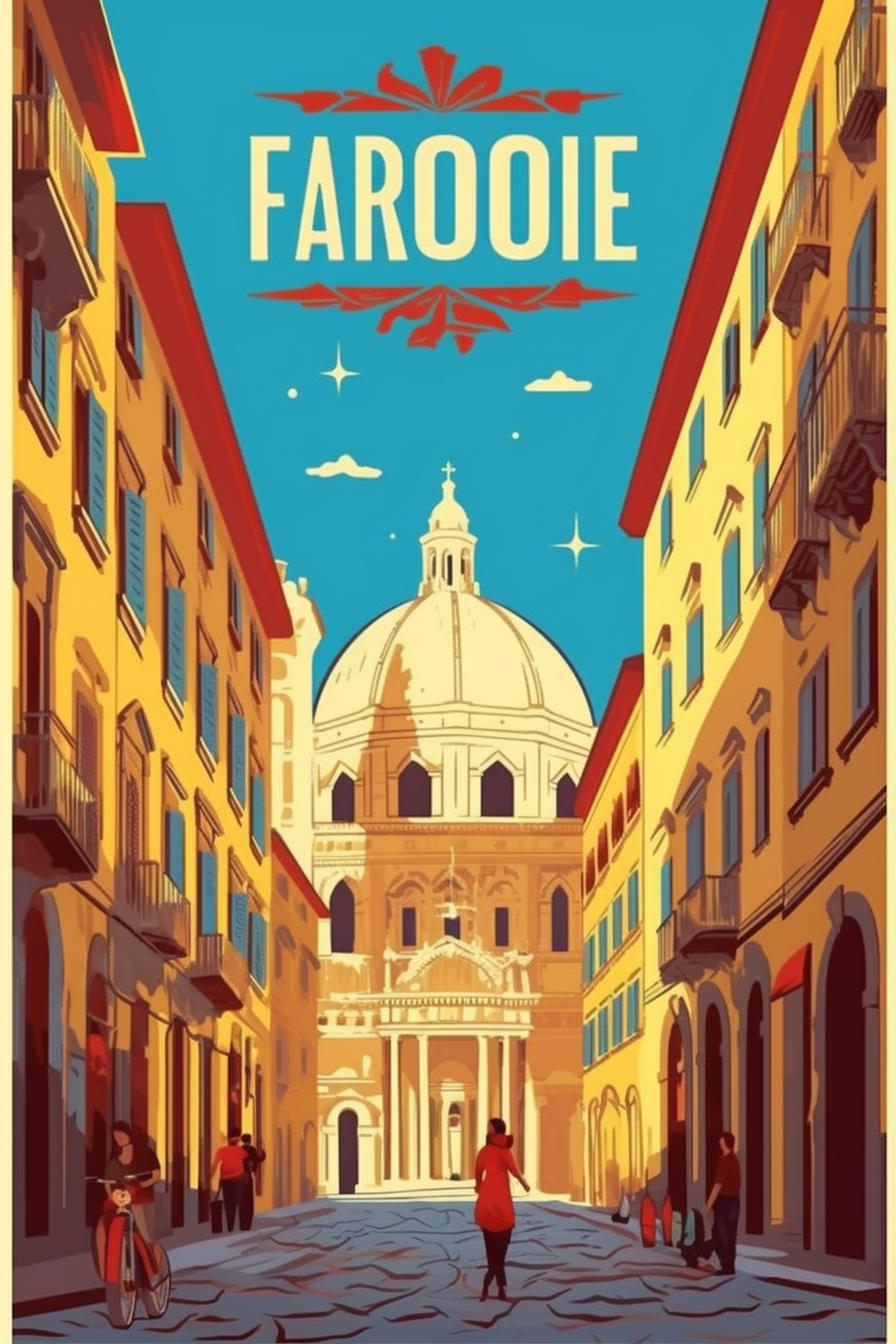 Retro Florence: Midway Journey Illustration