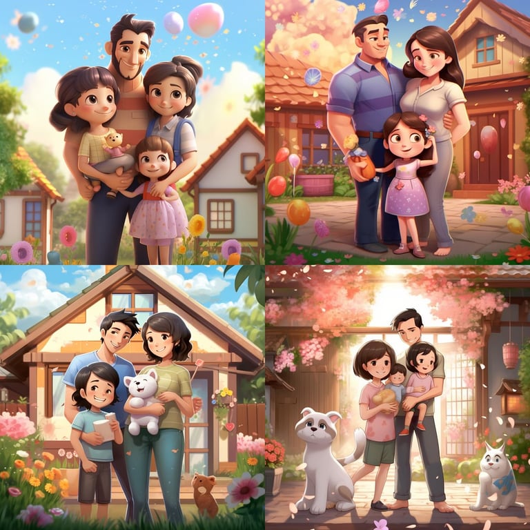 Enchanting Family Bond: A 3D Animation Journey Prompt | NeoPrompt