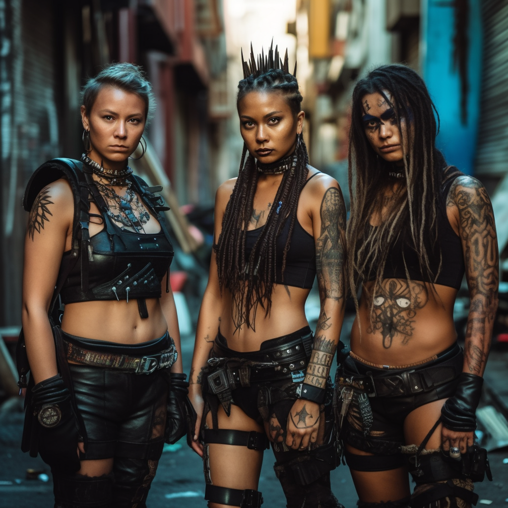 Post-Apocalyptic Native American Warrior Women