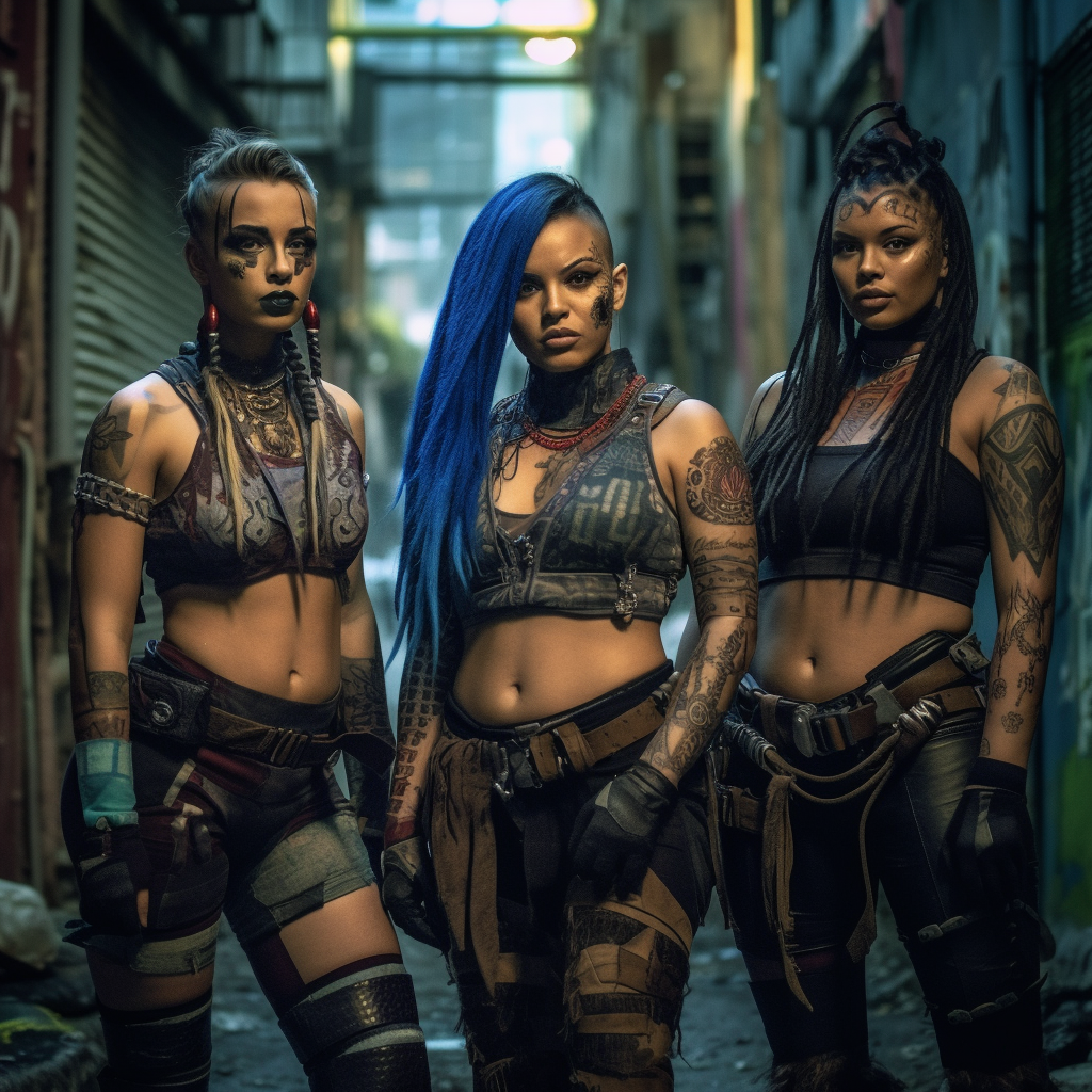 Post-Apocalyptic Native American Warrior Women