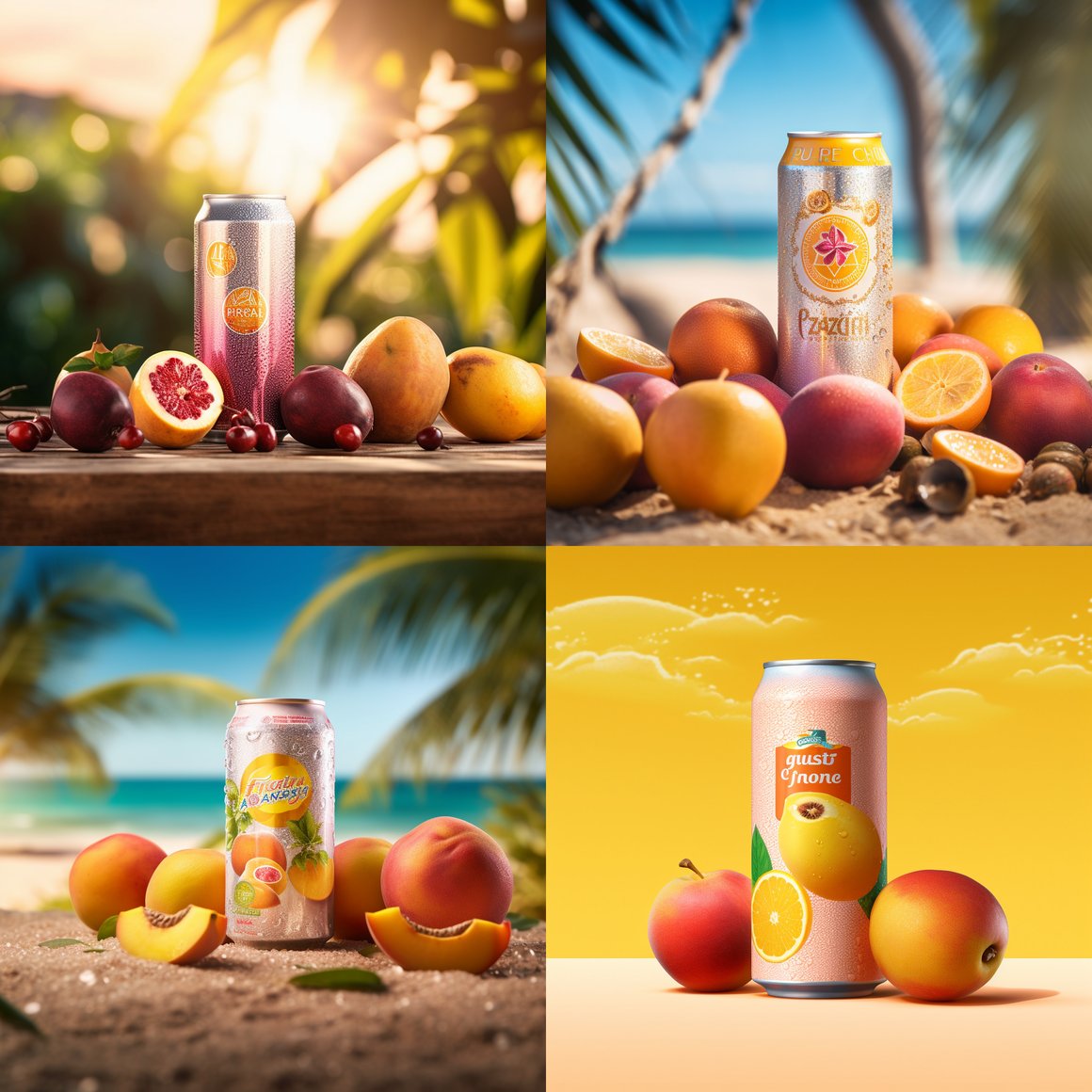 Summertime Beer & Fruit Photoshoot on the Beach