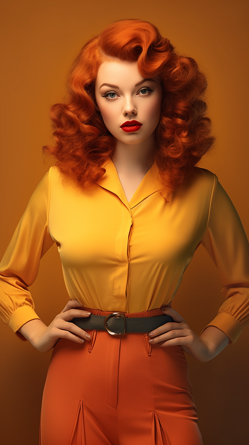 Retro Radiance: A Varga-Inspired Portrait Session