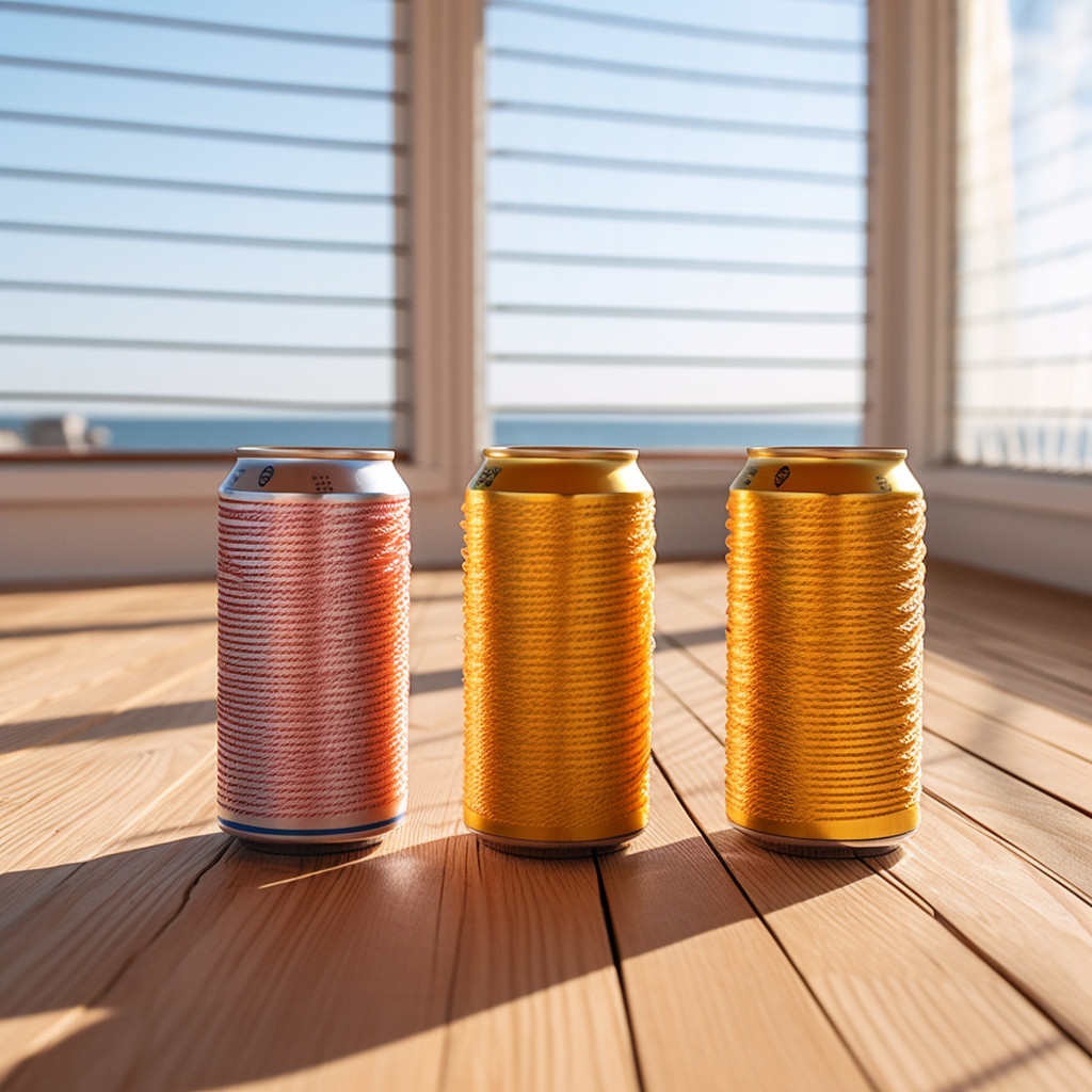 Nautical Themed Drink Can Display