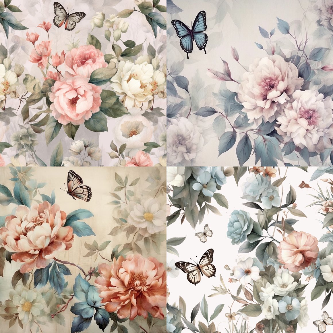 Subtle Floral Symphony: A Mid-Journey Explore