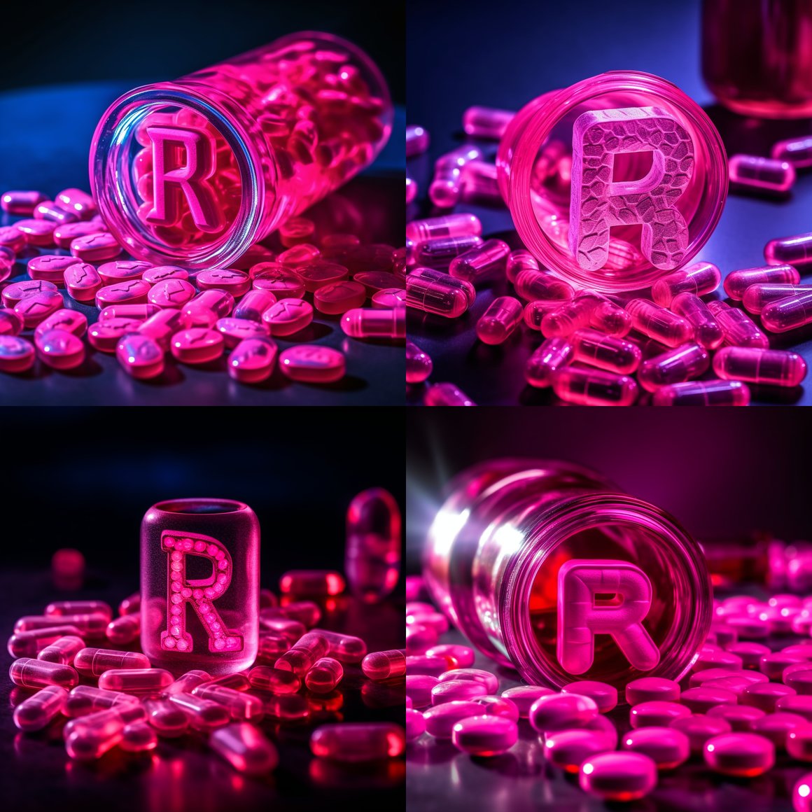 Neon Nights: The Mid-Party Medication Display