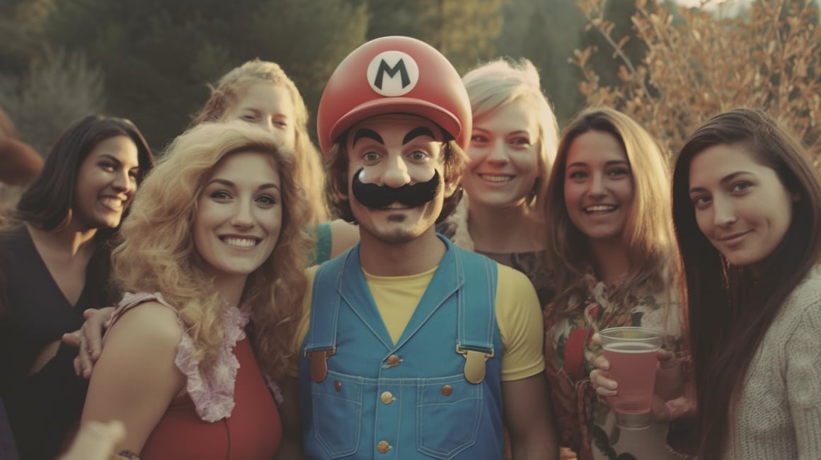 Retro Birthday Party with Pixar-Styled Super Mario