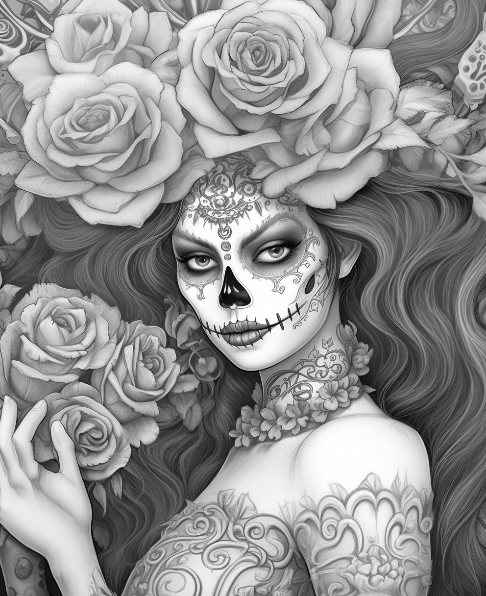 Mid-Trip El Dia De Los Muertos Coloring Break