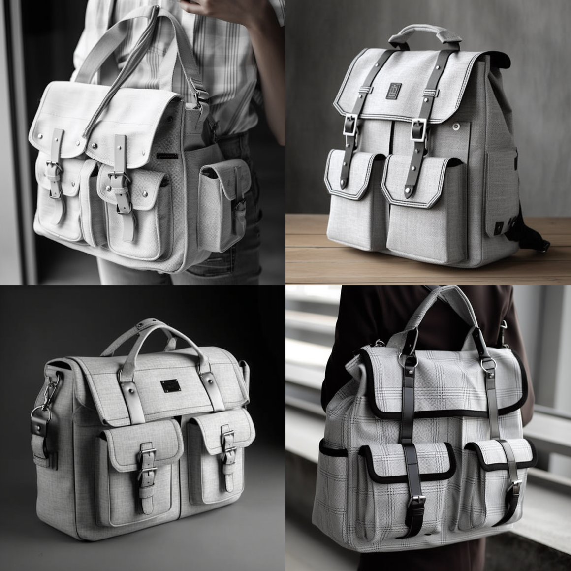 Retro Futuristic Utility Bag - Version 5