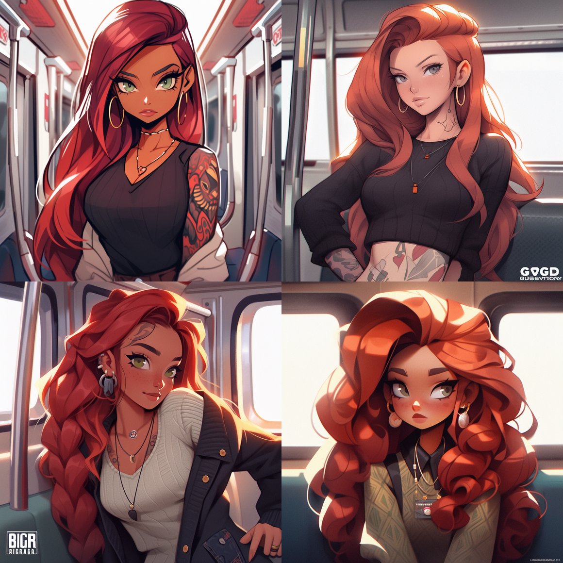 A Vibrant Cartoon-style Journey