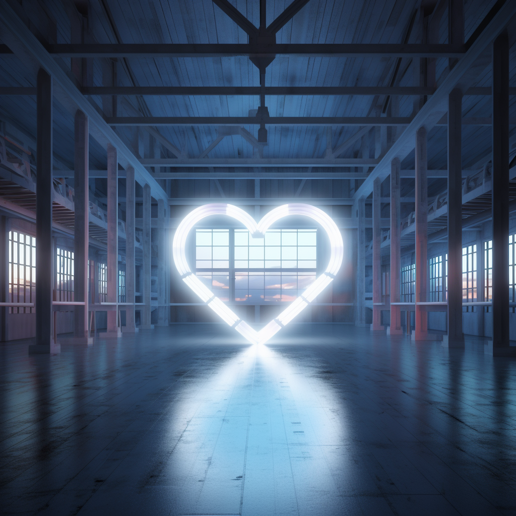 Neon Love: Heart of the Warehouse