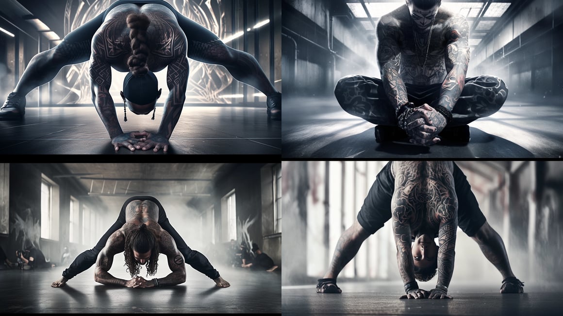 Cinematic Yoga Scene