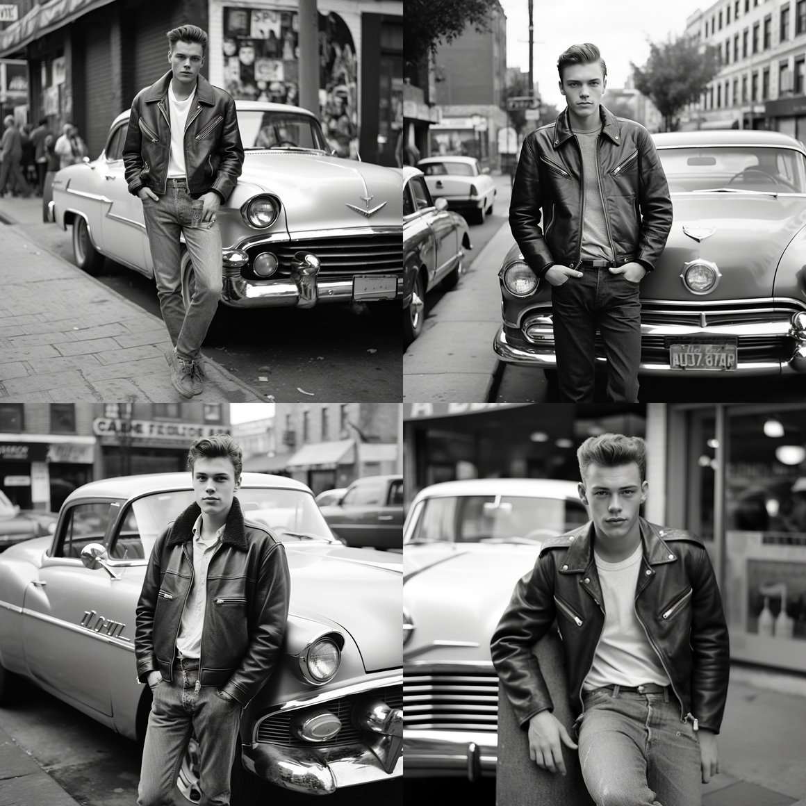Retro Rebel: A 1950s Urban Portrait