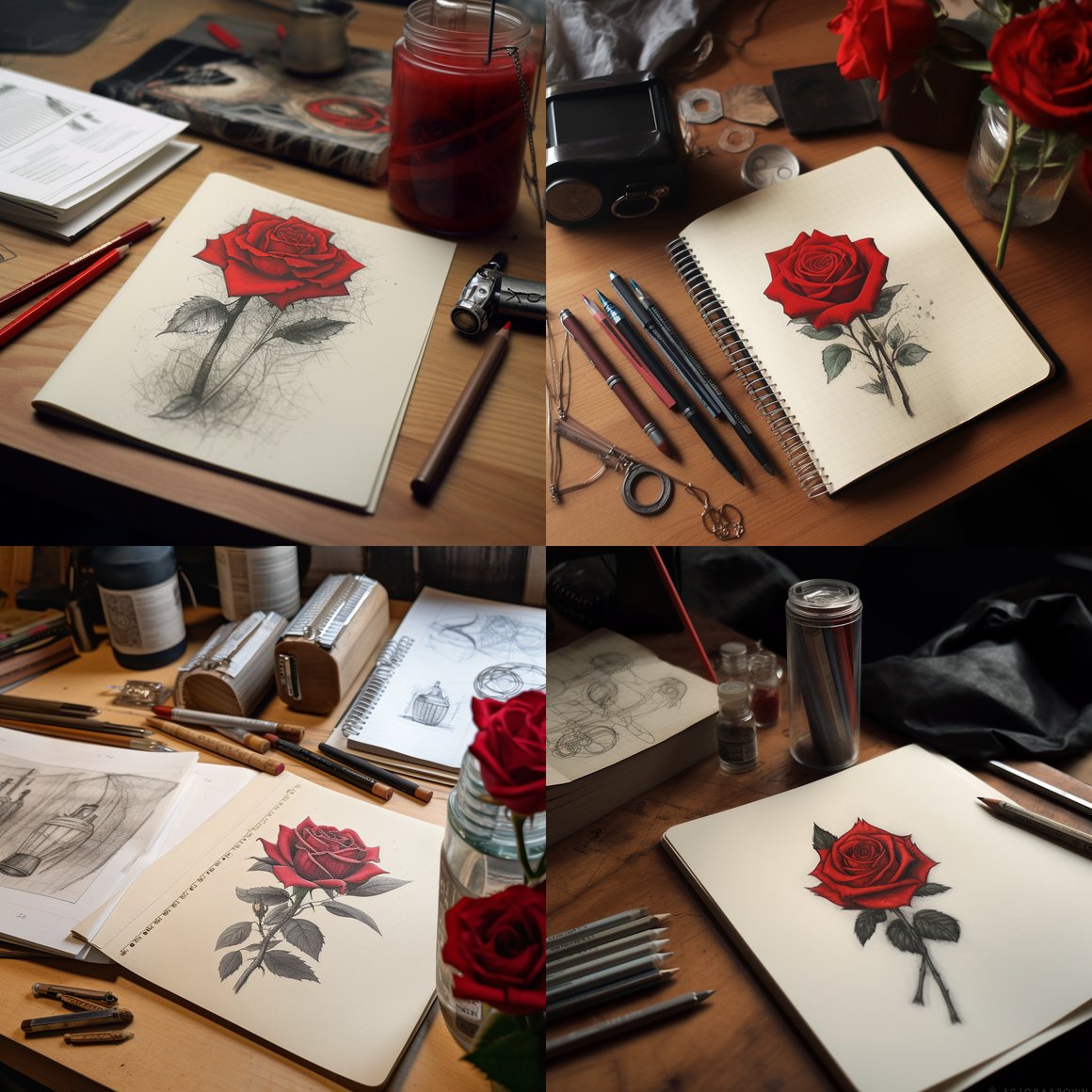Artistic Interlude: Tattoo Sketching in Progress