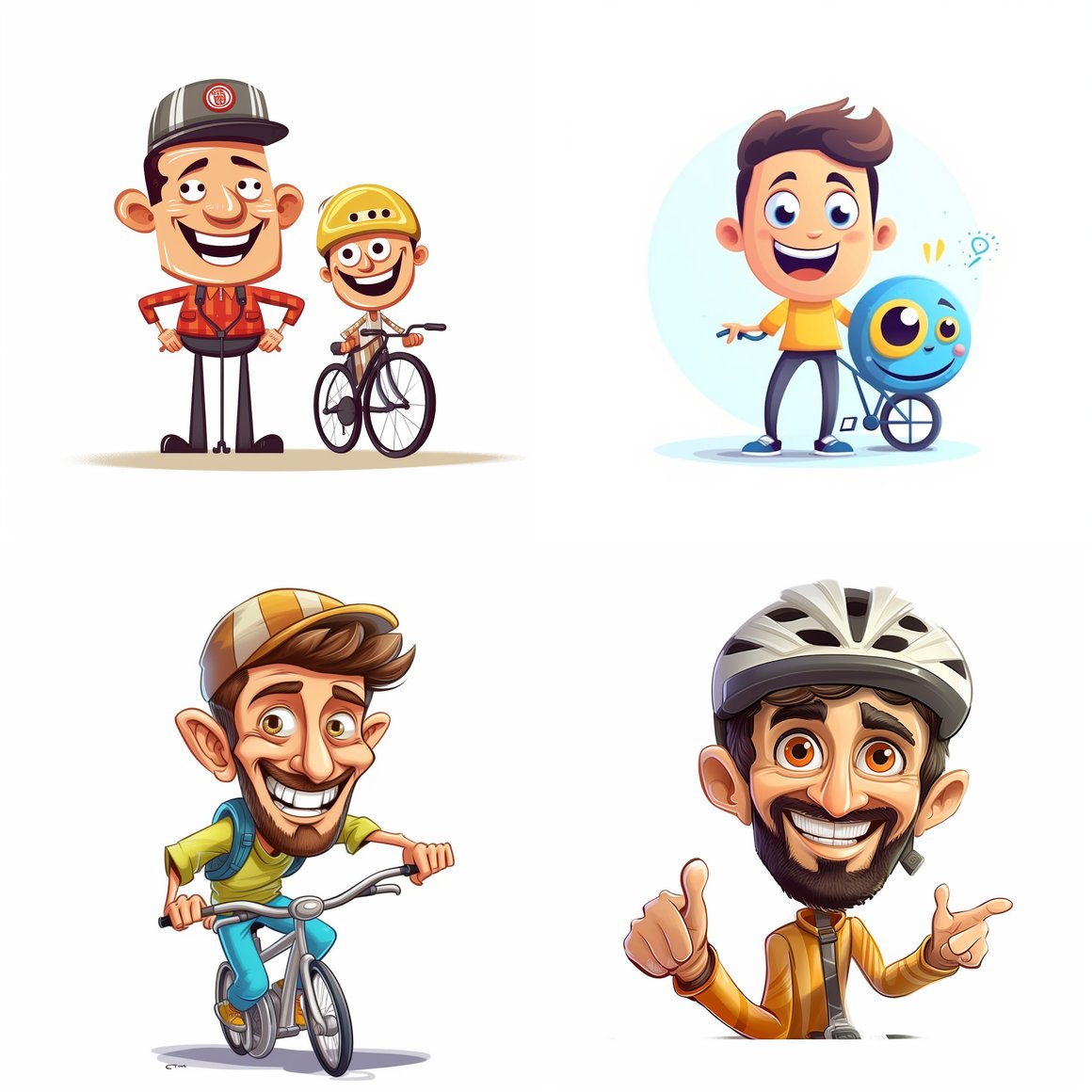 Happy Cyclist's Mid-Journey Welcome