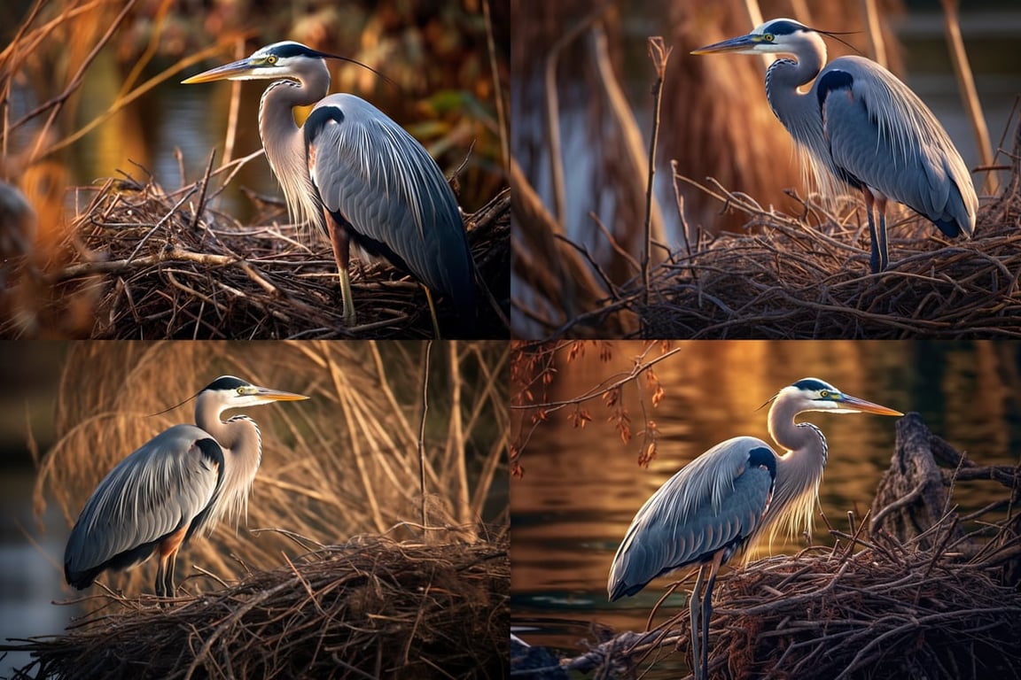 A Detailed Guide to Photographing a Nesting Heron Prompt | NeoPrompt