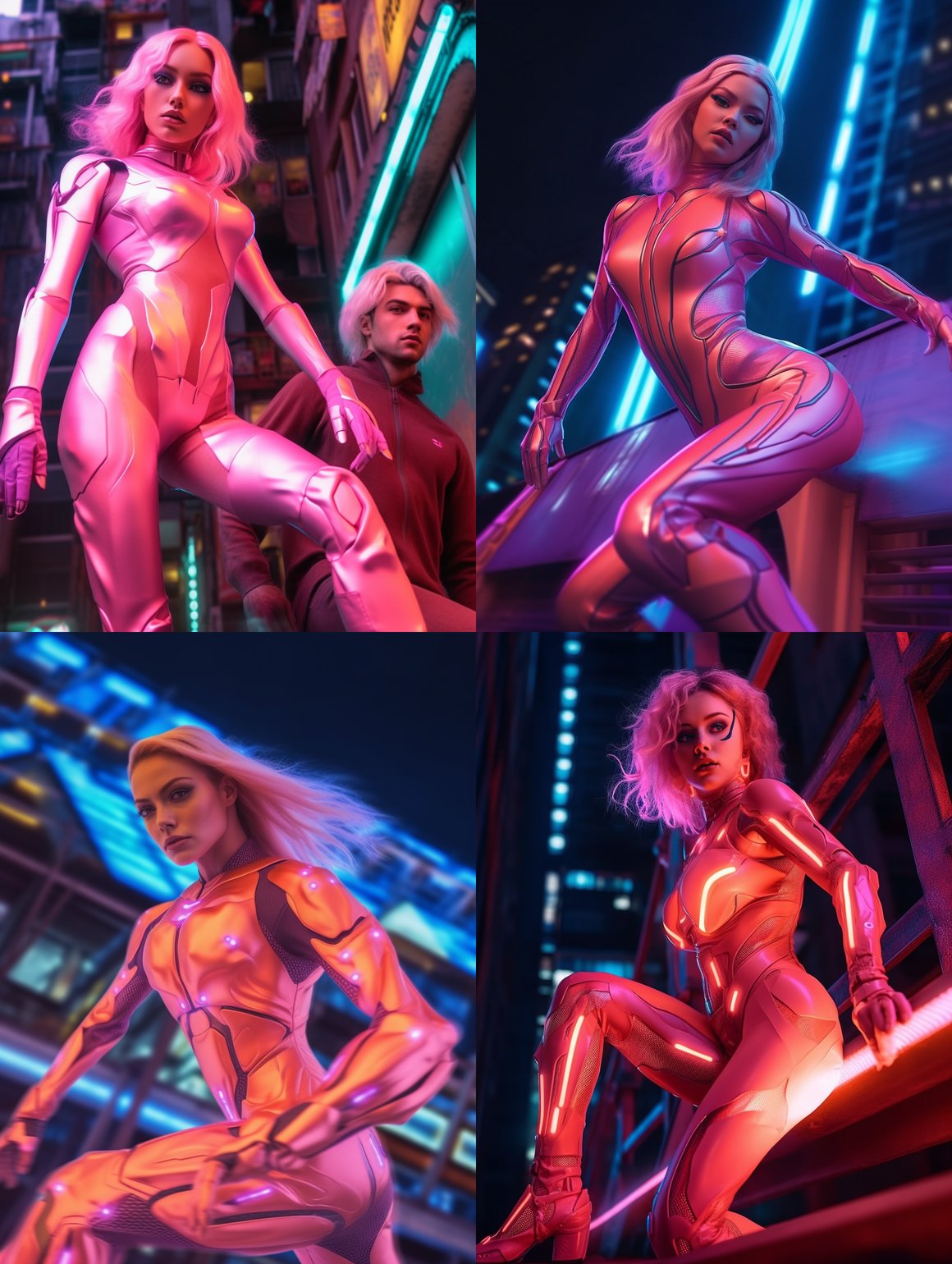 Neon City Adventure: The Holographic Chronicles in 8K