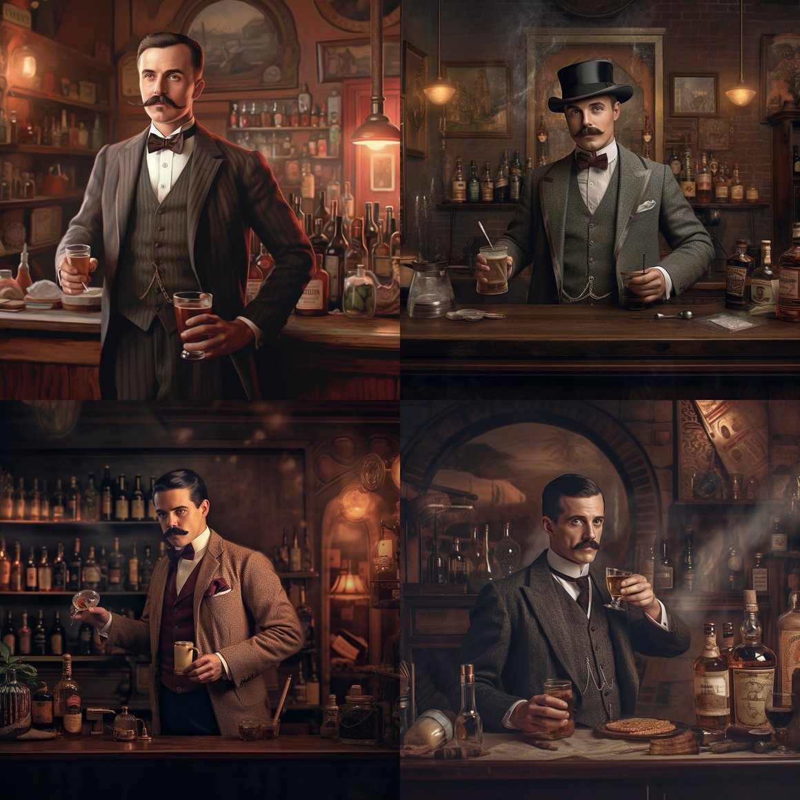 Retro Nostalgia: A 1920s Speakeasy Scene