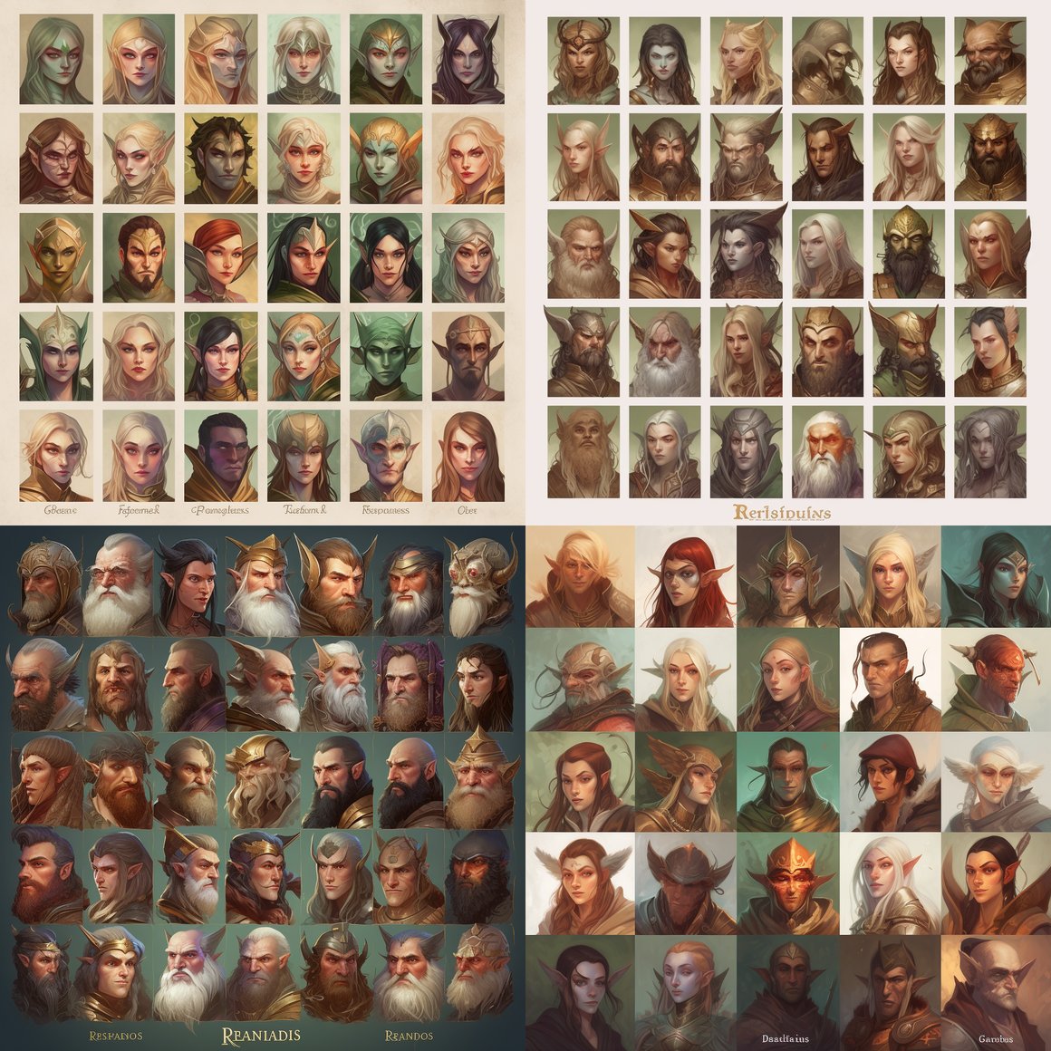 Richard Bergh's 32 Fantasy Avatars Collection - Version 5