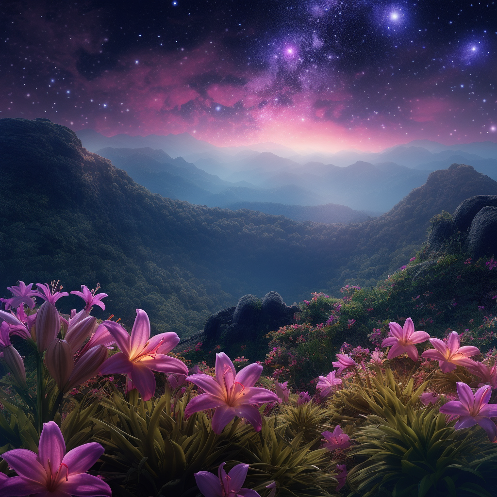 Navigating the Milky Way amidst Mountain Flora - v 4