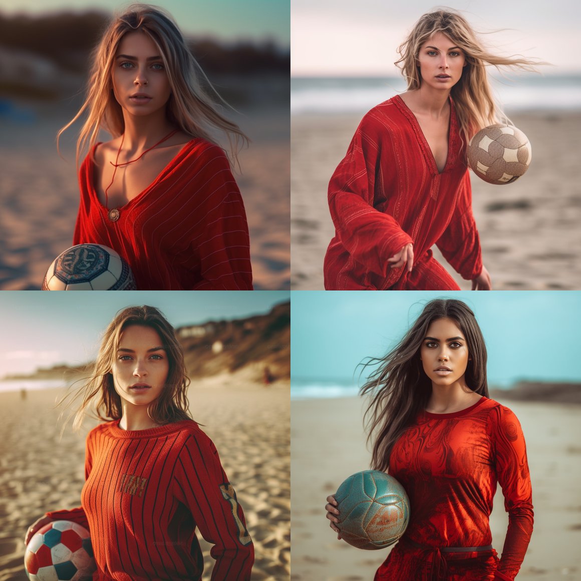 Detail-Rich 8K Image of a Young Woman on the Beach