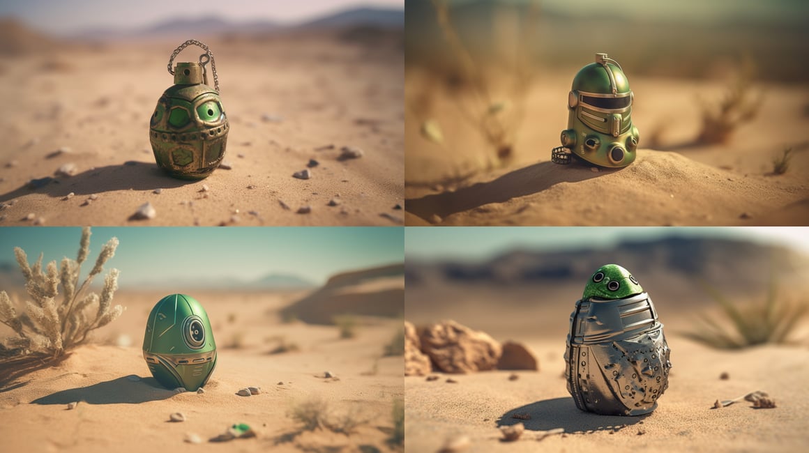 Desolate Danger: A Smoking Grenade's Tale in the Desert