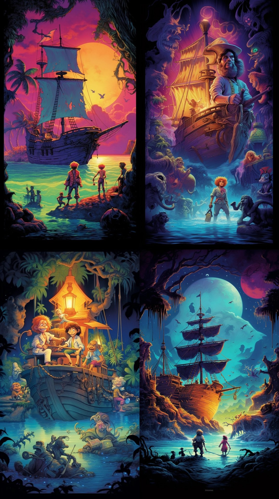 Classic 80s 'Curse of Monkey Island' Video Game Poster Art Appreciation