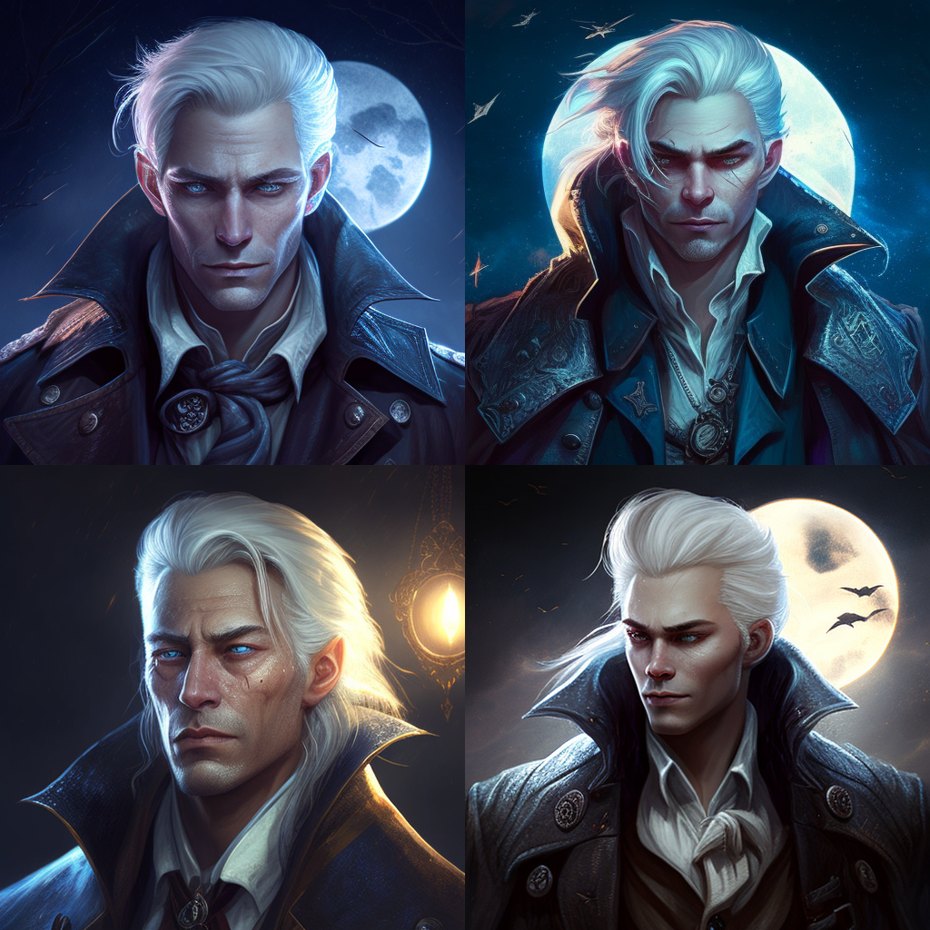 Midnight Encounter: The Silver-Haired Gunslinger