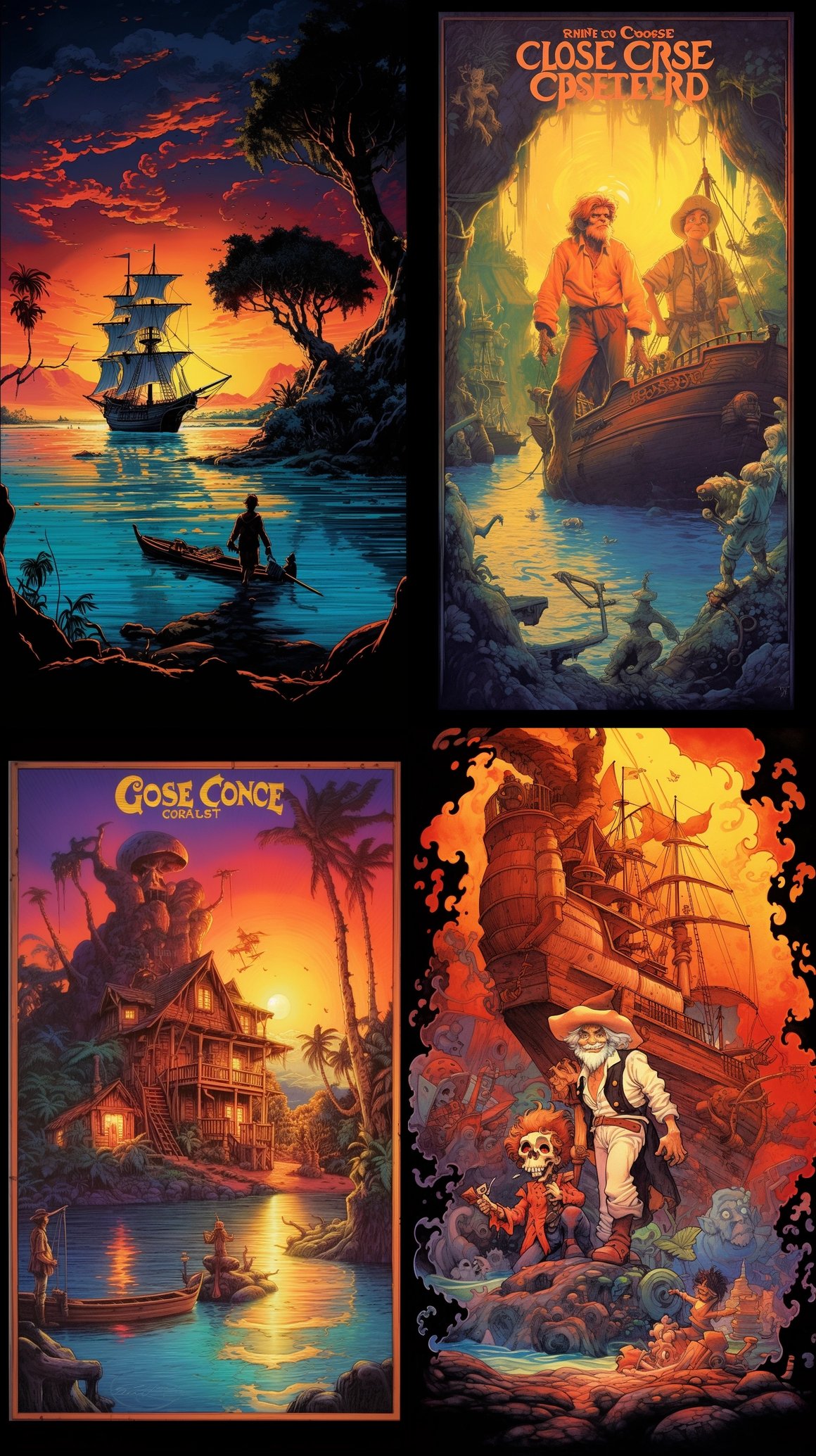 Classic 80s 'Curse of Monkey Island' Video Game Poster Art Appreciation