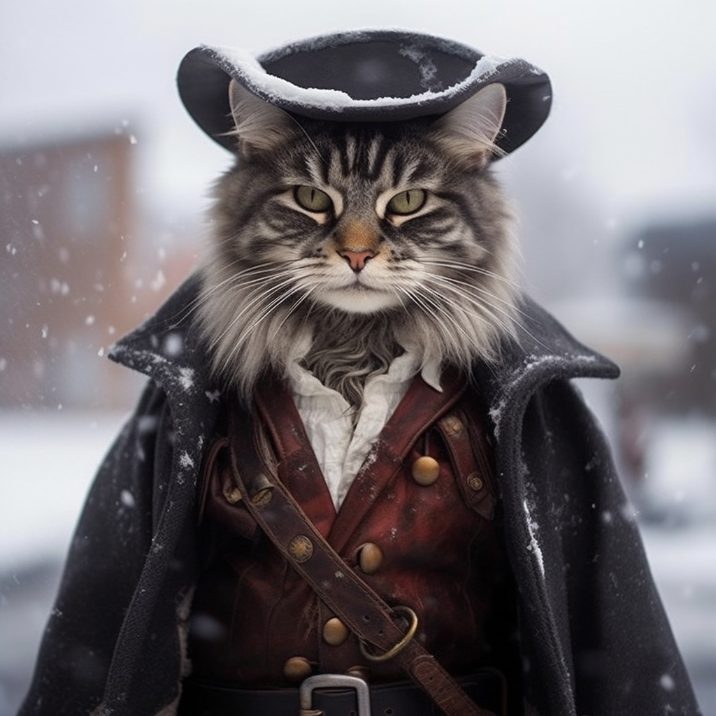 Hateful Eight Cat: Mid-Journey Chronicles