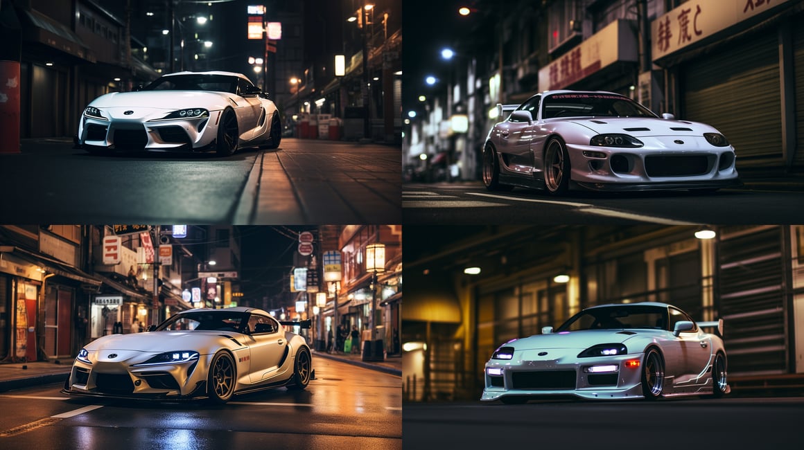 Midnight Cruising: Supra MK4 Voyage in Japan