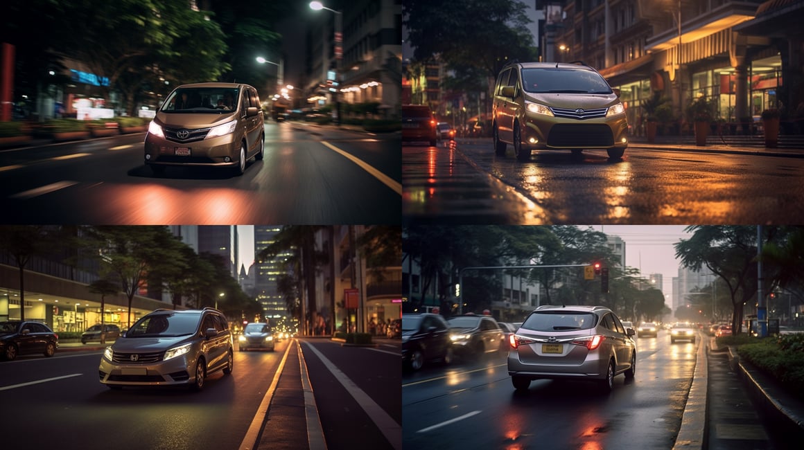 Cinematic Toyota Sports Car Journey Through Jakarta Streets