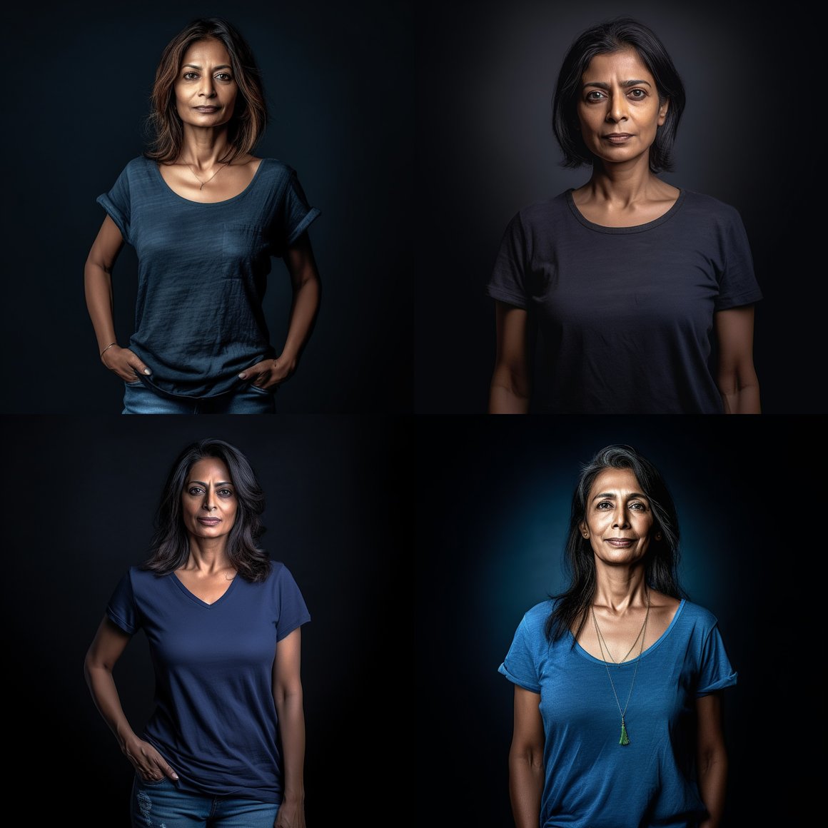 Cinematic Portrait: Indian Beauty under Dramatic Lighting