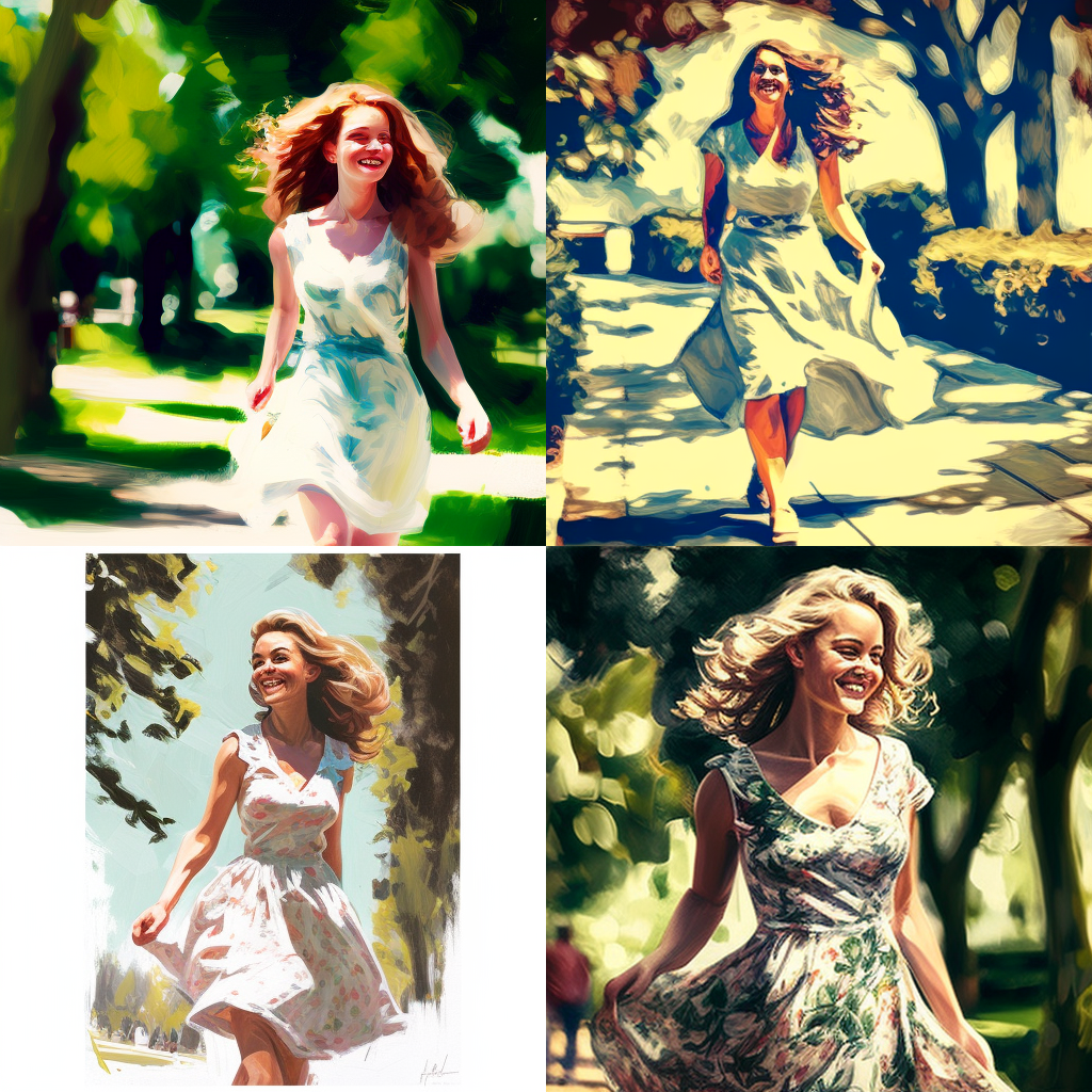 Summer Stroll: A Woman's Mid-Journey Bliss