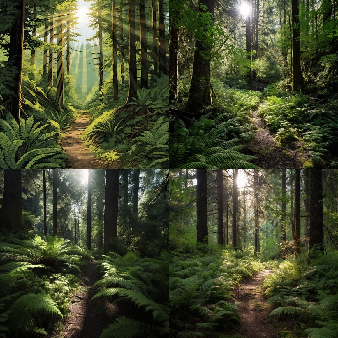 A Verdant Expanse within the Ancient Forest