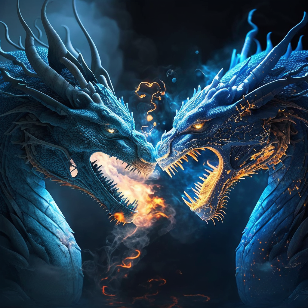 Clash of the Azure Drakes