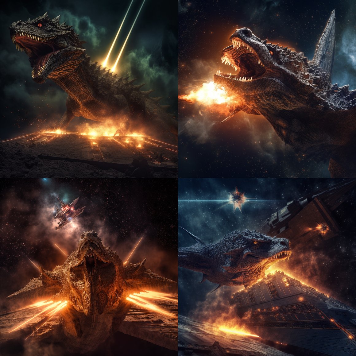 Clash of Titans: Dragon versus Star Destroyer