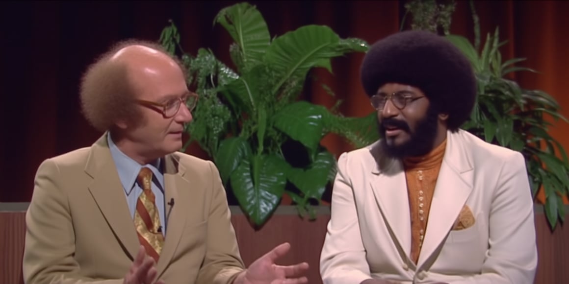 'A TV Talkshow on a Small Weird Stage in Nando's Between Ferns'