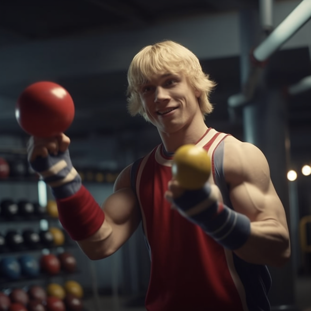 Circus Strength: Bicep Training Meets Apple Juggling in 4K