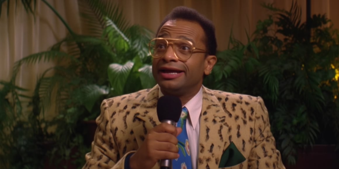 Reverend Ike's Eccentric Performance in 'A TV Evangelist On A Small Weird Stage in a Diner Between Ferns'