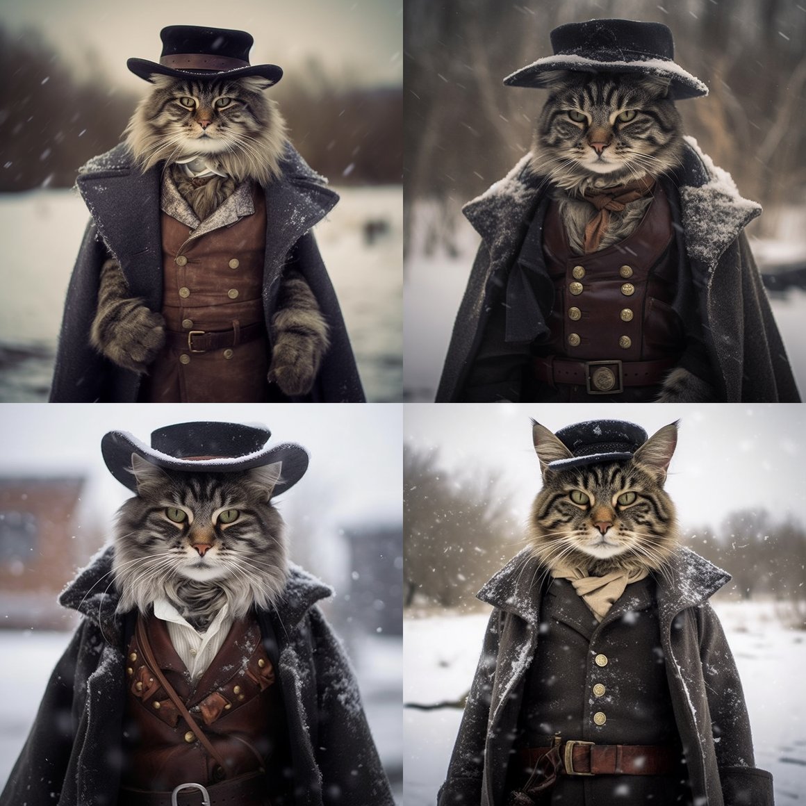 Hateful Eight Cat: Mid-Journey Chronicles