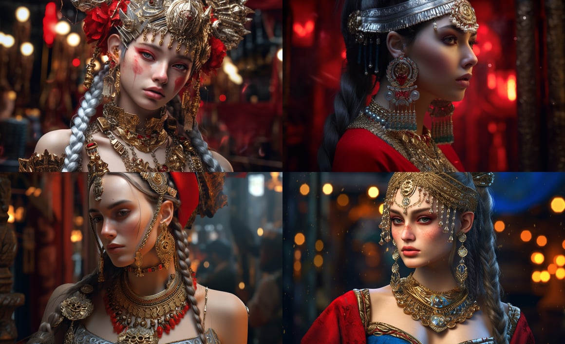 A Surreal Fantasy-Inspired Portraiture of Jennifer Connely in Ultra-Detailed Realism