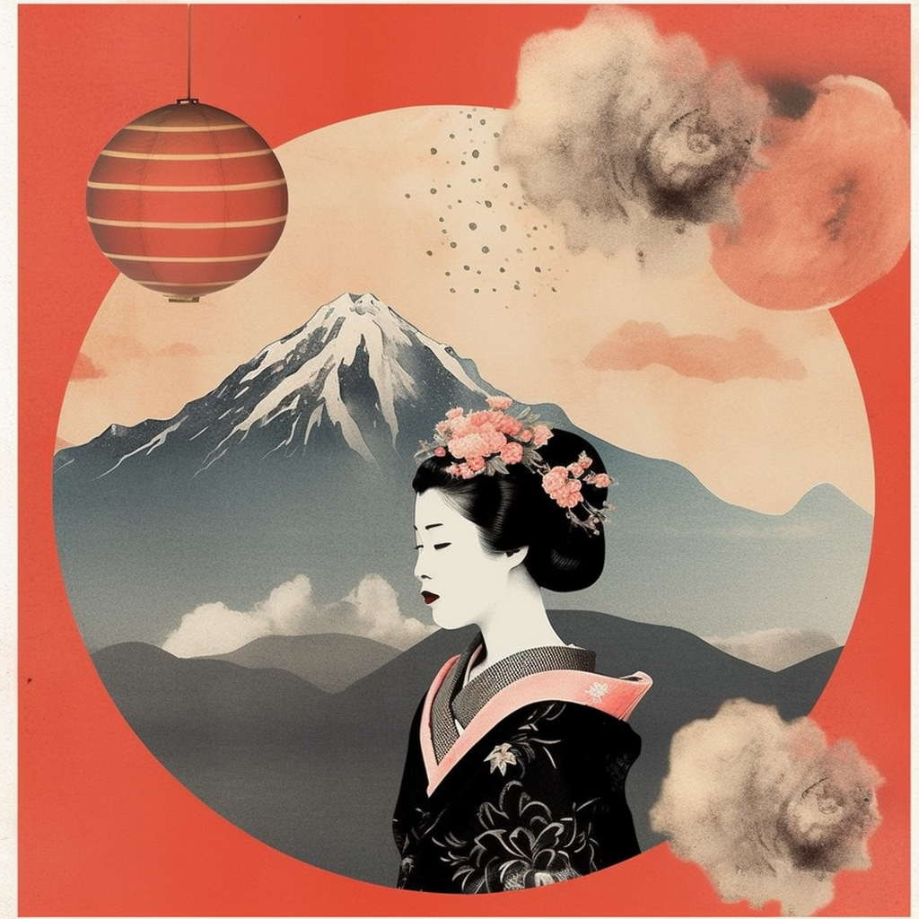 Mid-Voyage Serenity: A Vintage Japanese Aesthetic
