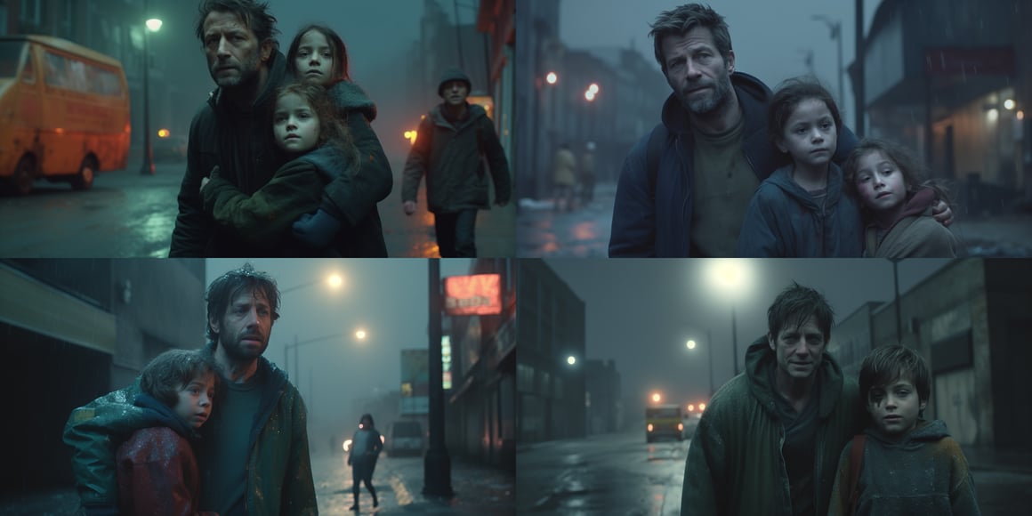 Midnight Exodus: A Cinematic Snapshot