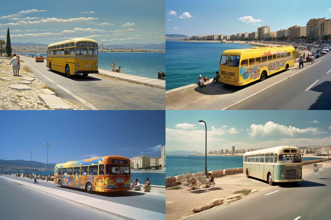 Summer Bus Ride Along Marseille's Beach