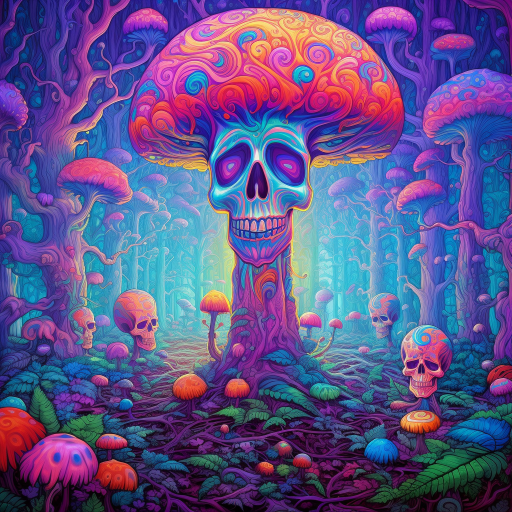 Sugar Skull Forest: A Psychedelic Mid-Journey Surprise