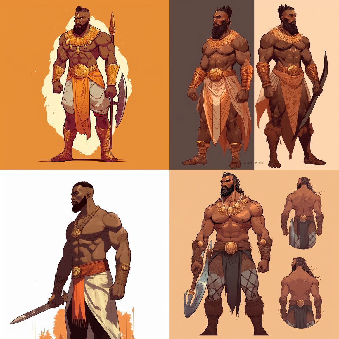 Designing the Timeless African Immortal Warrior