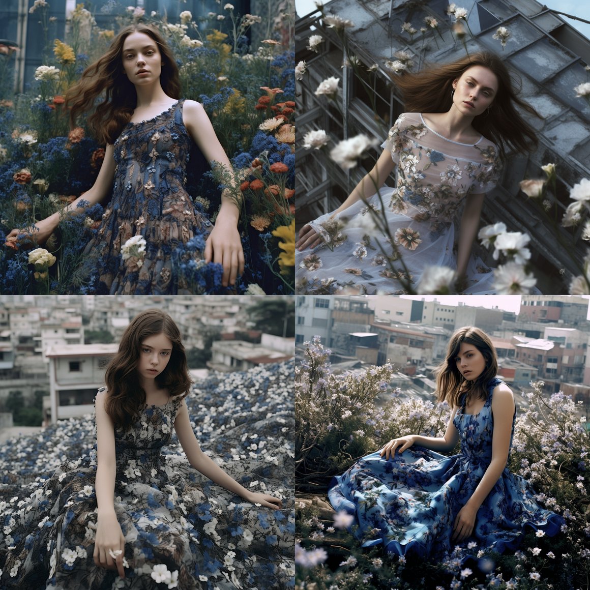 A Surrealist Fashion Journey in the Heart of Urban Chaos